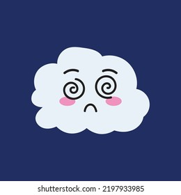 Cloud Kawaii weather character cartoon