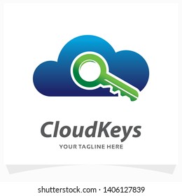 Cloud Keys Logo Design Template