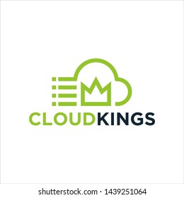 cloud king logo stock design