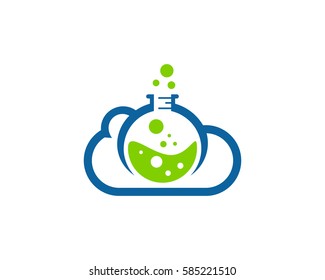 Cloud Lab Logo Design Element