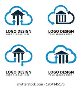 Minimalistisches Logo-Design der Cloud Lawer