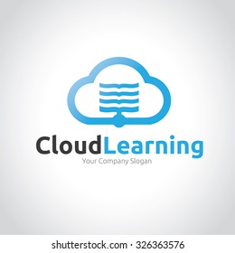 Cloud Learning,Cloud Logo,Vector Logo Template