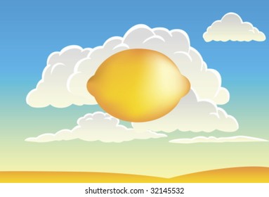 cloud lemon background
