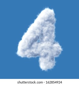 Cloud letter vector