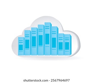 Cloud library tutorial online concept