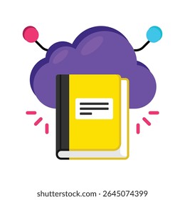 Cloud Library Vector style icons. EPS 10 file.