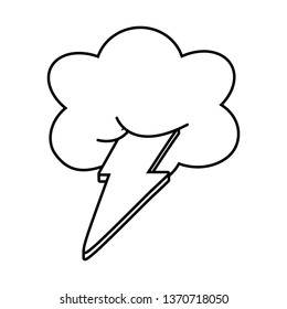 cloud and lighting black and white