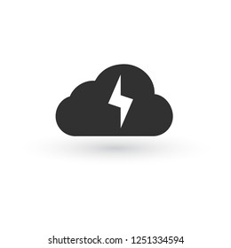 Cloud Lighting logo icon. vector illustration isolated on white background.