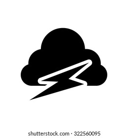 cloud and lightning icon