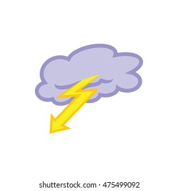 cloud lightning icon