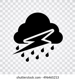 cloud and lightning icon