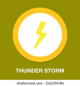 Cloud Lightning Icon - Thunder Storm