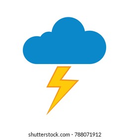 Cloud Lightning Icon - Thunder Storm