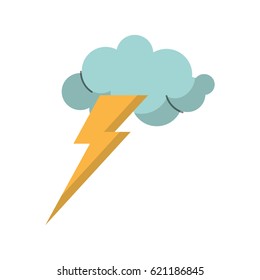 cloud lightning idea icon