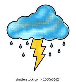 cloud lightning raindrops weather image