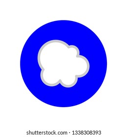 cloud line color icon