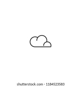 cloud line icon