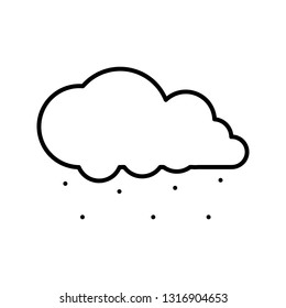 cloud line icon