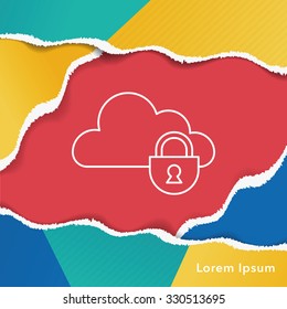 cloud line icon