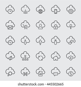 Cloud line icon