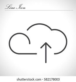 Cloud Line Icon.