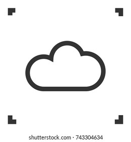 Cloud line icon