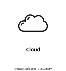 Cloud  Line icon