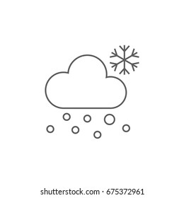Cloud line icon. Line icons with flat design elements on white background. Symbol for your web site design, logo, app, UI. Vector illustration, EPS