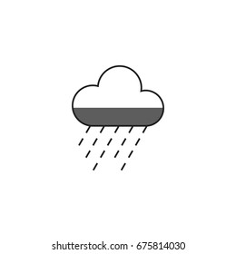 Cloud line icon. Line icons with flat design elements on white background. Symbol for your web site design, logo, app, UI. Vector illustration, EPS