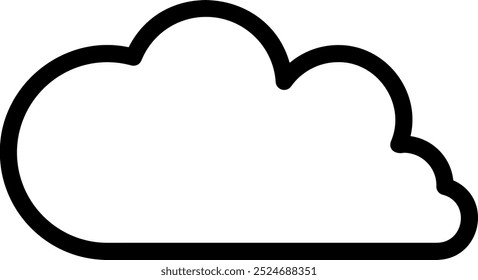 cloud line icon illustration vector