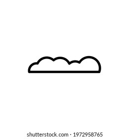 Cloud line icon. Simple style weather poster background symbol. Logo design element. T-shirt printing. Vector for sticker.