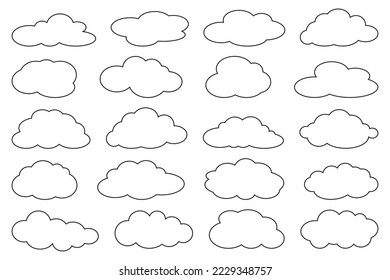 Cloud line icon. Storage solution element, cloud and meteorology concept, databases, networking, software image. Vector line art illustration isolated on white background. Editable stroke.