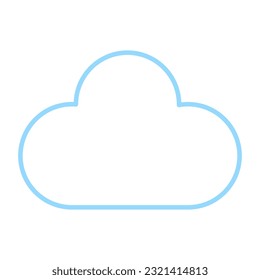 Cloud line icon. Vector illustration. stock image.