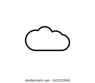 Cloud line icon. Vector symbol in trendy flat style on white background. Cloud sing for design.