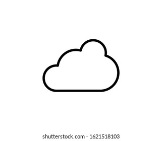 Cloud line icon. Vector symbol in trendy flat style on white background. Cloud sing for design.
