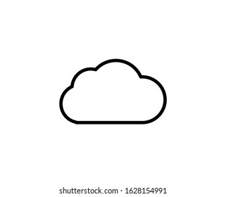 Cloud line icon. Vector symbol in trendy flat style on white background. Cloud sing for design.