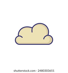 Cloud line icon. Weather, nature, environment. Weather concept. Vector illustration can be used for topics like environment, ecology, weather forecast