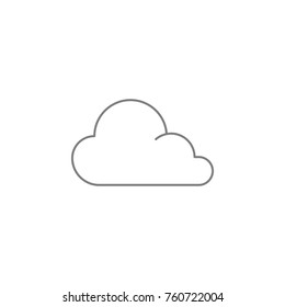 Cloud line icon. Web element. Premium quality graphic design. Signs symbols collection, simple icon for websites, web design, mobile app, info graphics on white background