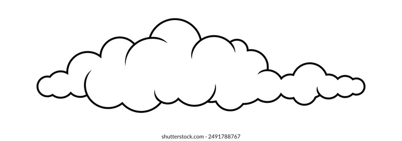 cloud line shape, graphic clouds outline, clouds lined, cloudy line simple