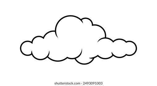 cloud line shape, graphic clouds outline, clouds lined, cloudy line simple