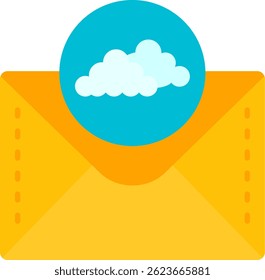 Design de Ícone de Vetor de Linha de Nuvem