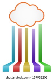 cloud lines abstract background
