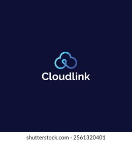 Cloud link modern logo design
