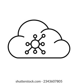 Cloud links vector icon which can easily modify or edit

