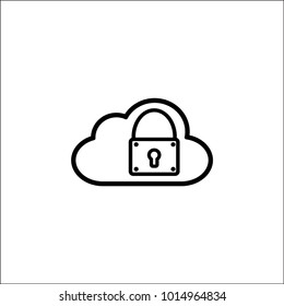 Cloud Lock Icon