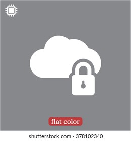 Cloud Lock  Icon