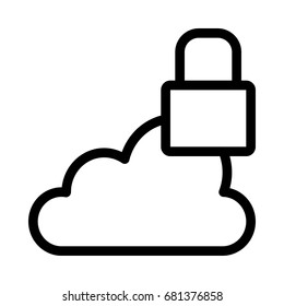 Cloud Lock Icon