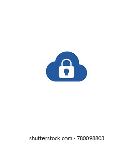 Cloud Lock Logo Concept