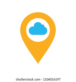 cloud logo. app icon. internet symbol. vector eps 08.