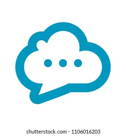 cloud logo. app icon. internet symbol. vector eps 08.